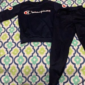Champion sweat suit